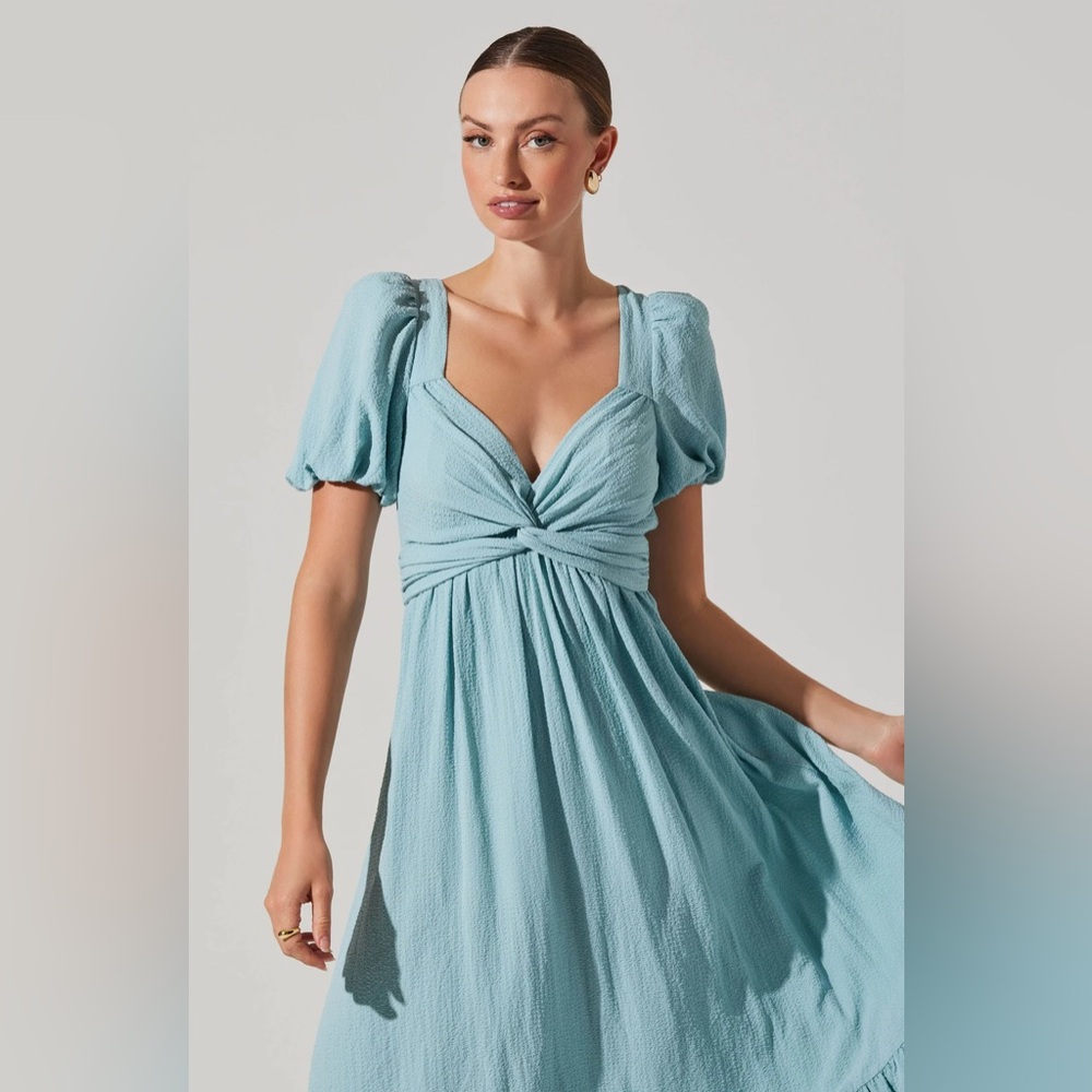 Astr Blue Midi Dress